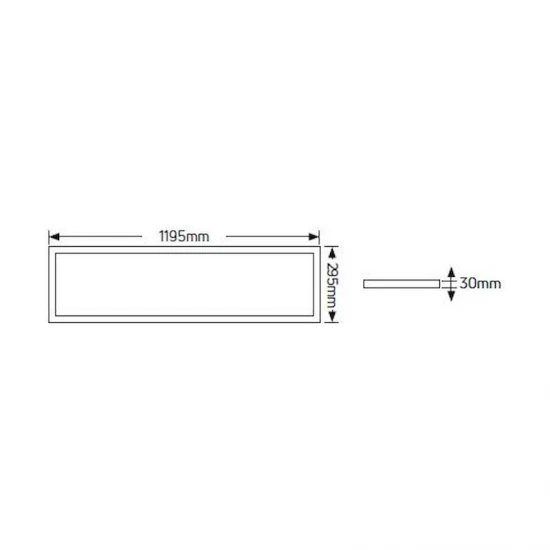 LED Panel Lithos 120x30 60W 4000K 6600lm UGR<19 - LP13G66C GEYER