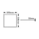 LED Panel Lithos 60x60 60W 4000K 6600lm UGR<19 - LP66G66C GEYER