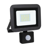 Προβολέας LED 50W 6500K 4250lm IP65 μαύρος με αισθητήρα κίνησης - LPRM50DS3
