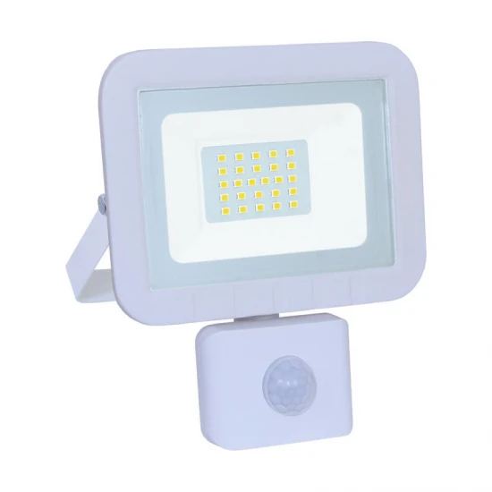 Προβολέας LED 50W 3000K 4250lm IP65 λευκός με αισθητήρα κίνησης - LPRW50WS3