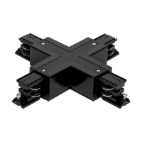 Σύνδεσμος Χ για ράγα τριφασική μαύρος - LTC-X-B
