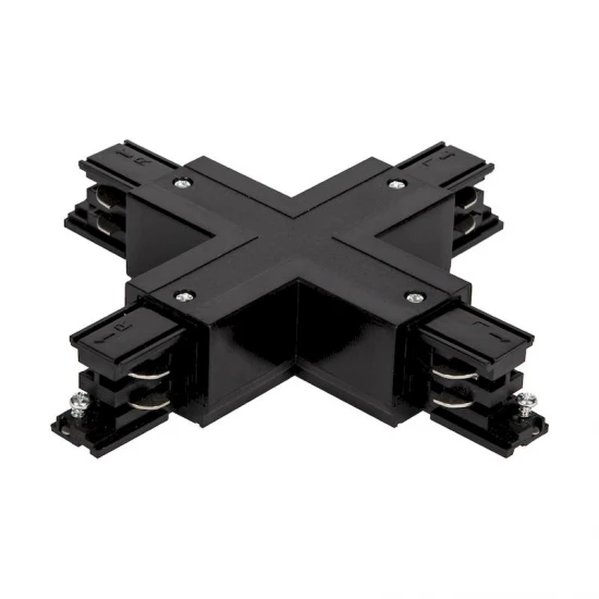 Σύνδεσμος Χ για ράγα τριφασική μαύρος - LTC-X-B