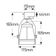 Spot ράγας για PAR30 Ε27 4κ μαύρο - LTR0154E27B