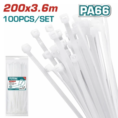 TOTAL ΔΕΣΤΡΑΚΙΑ ΛΕΥΚΑ 200 Χ 3.6mm 100ΤΕΜ (THTCT2001)