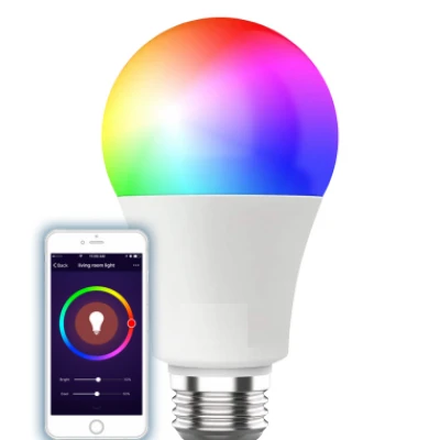 LED ΛΑΜΠΑ WIFI SMART  E27 9Watt RGB  FOS_ME